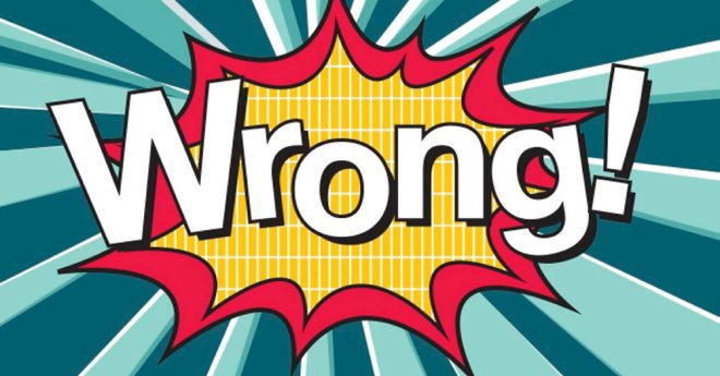 Wrong